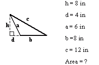 Area of Triangle - Using Pictures - Grade 7 - Mathematics - kwizNET