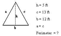 Perimeter of Triangle - Using Pictures - Grade 7 - Mathematics